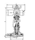 Kneedbare Actuator van de Gietijzer Elektrische Klep, Bolkleppen J961Y DN65