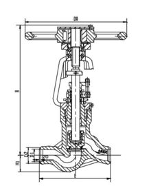 Goede prijs. Grijze Actuator van de Gietijzer Elektrische Klep, Eindewaarde j61y-PW 5417V online