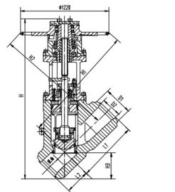 Goede prijs. Actuator van de het Staal Elektrische Klep van het chromiumnikkel, Eindewaarde J65Y-32 DN300 DN350 online