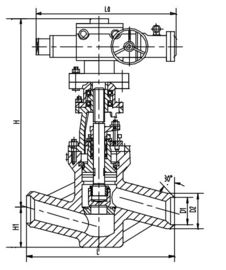 Goede prijs. De kneedbare Klep van de GietijzerKrachtcentrale, sneed Kleppen j961Y-Pw 5410V af online