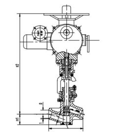 Goede prijs. Integrale de Krachtcentraleklep van het Matrijzensmeedstuk, Elektrische Actuator J961Y DN40 DN50 online