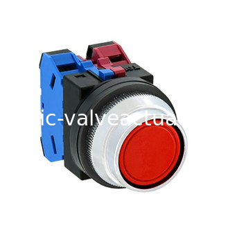 Goede prijs. ABN2F11R 1NO Contactstructuur Drukknop Schakelaar φ30 Montage gat Grootte met rode verlichting online