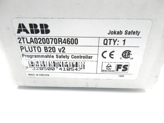 Goede prijs. ABB 2TLA020070R4600 Programmable Safety Controller StatusBus 24 V DC Failsafe 16 1.5A online