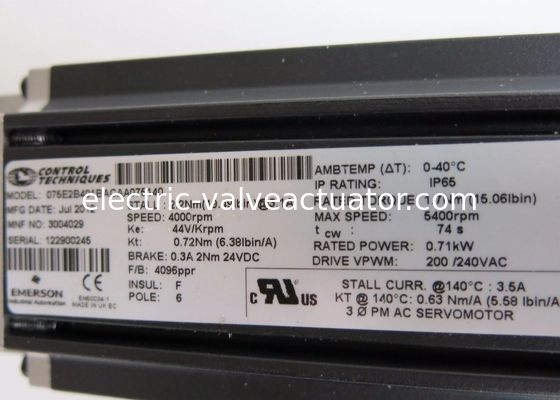 Goede prijs. 075E2B401BACAA075140 Servo Motor FM 75 MM Frame Size 220 VAC Standard Peak Torque online